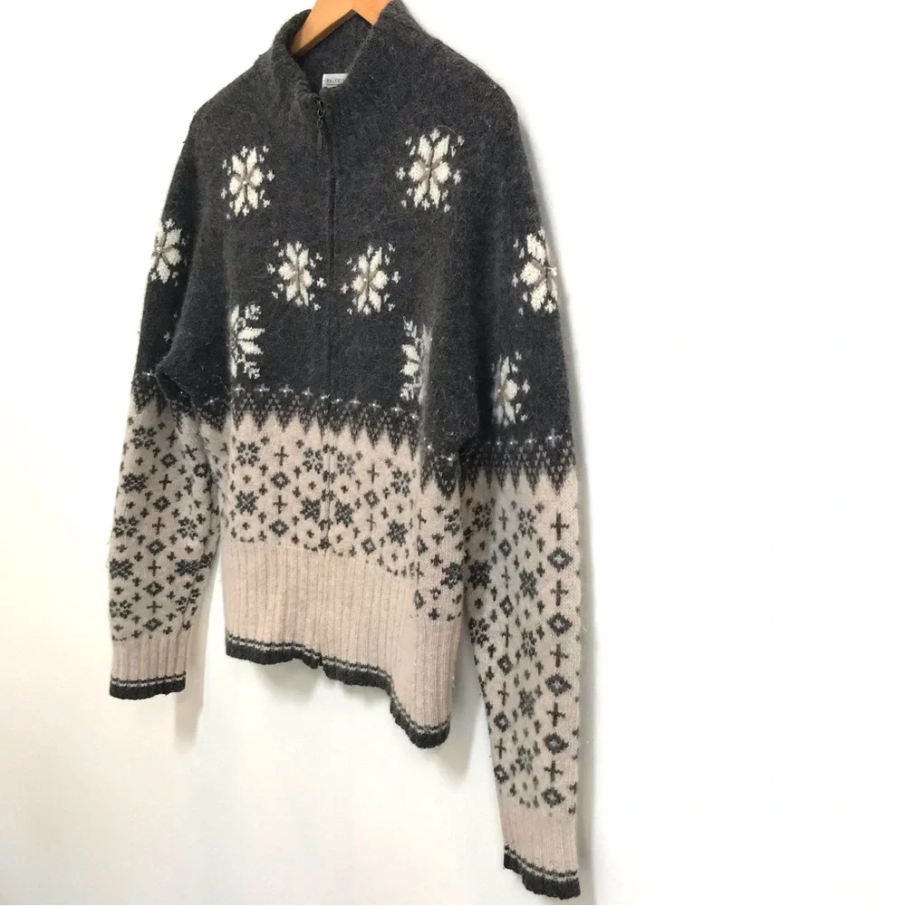 Vintage 90’s Valerie Stevens Fur Blend Embroidered Cardigan (M) - Picture 3 of 7